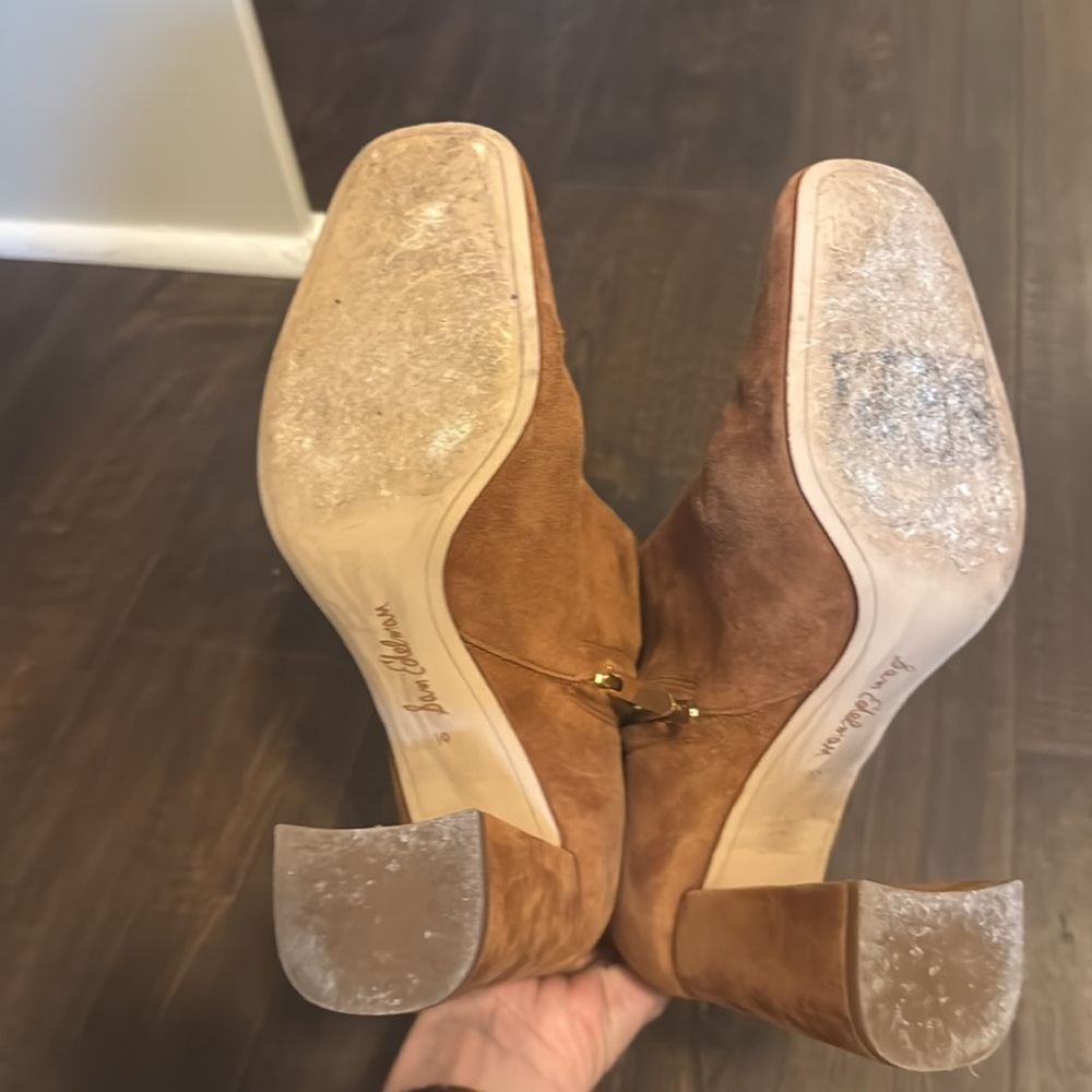 Brown Suede Ankle Boots - Picture 8 of 8